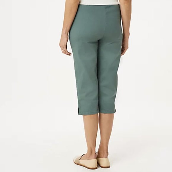 Denim & Co Stretch Capri Pants with Side Pockets - Picture 2 of 2